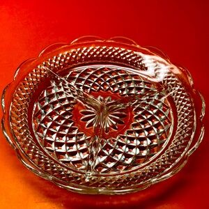 Anchor Hocking Wexford Divided Relish Tray